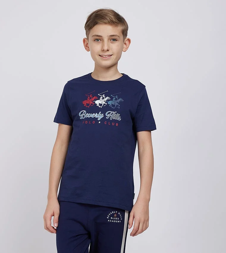 Beverly Hills Polo Club Round Neck Printed T-Shirt