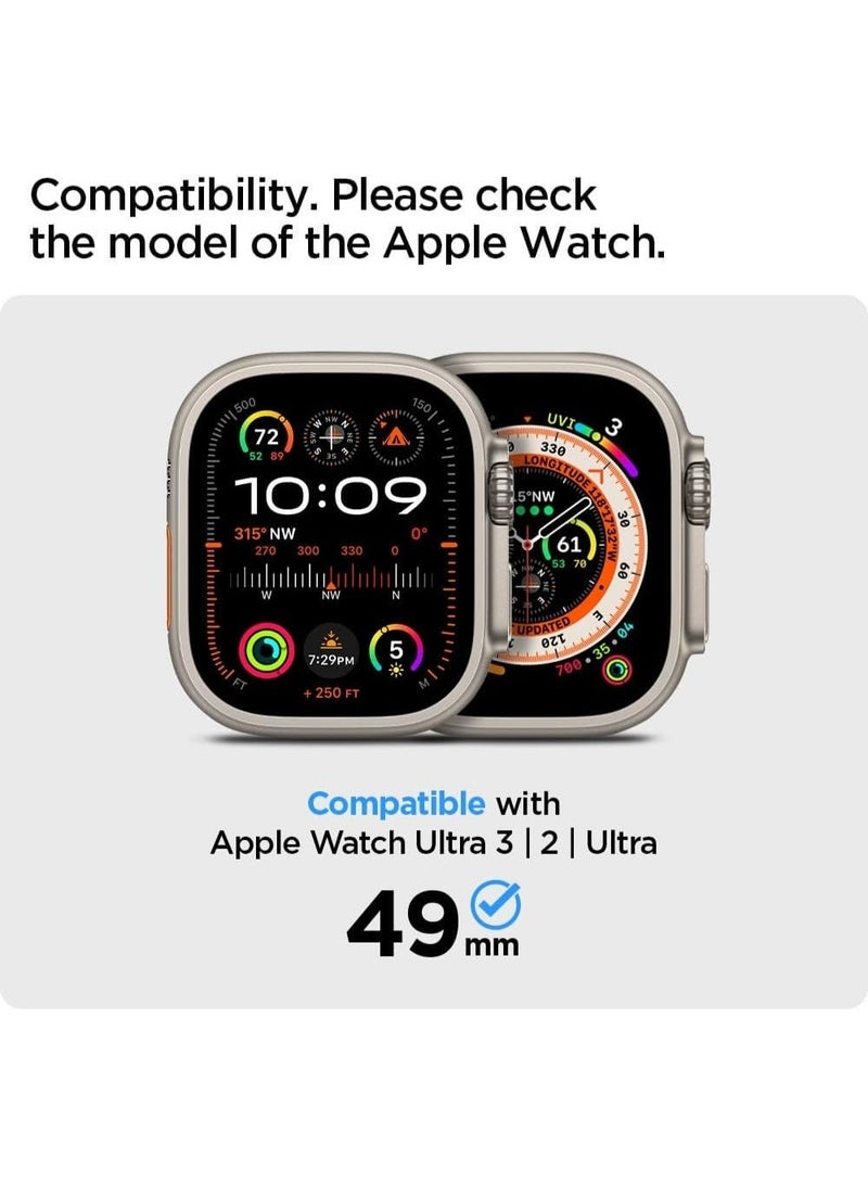 Spigen Thin Fit for Apple Watch Ultra 3/2/1 Apple Watch Ultra 49mm Case Cover - Black - Image 3