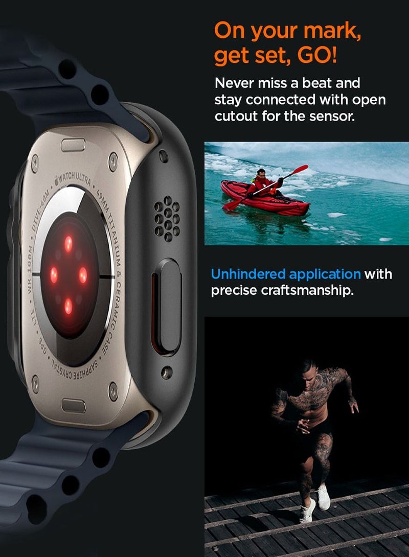 Spigen Thin Fit for Apple Watch Ultra 3/2/1 Apple Watch Ultra 49mm Case Cover - Black - Image 5