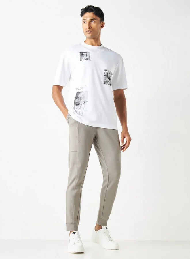 ايكونيك بنطلون رياضي موسيان برباط إغلاق وجيوب من آيكونيك