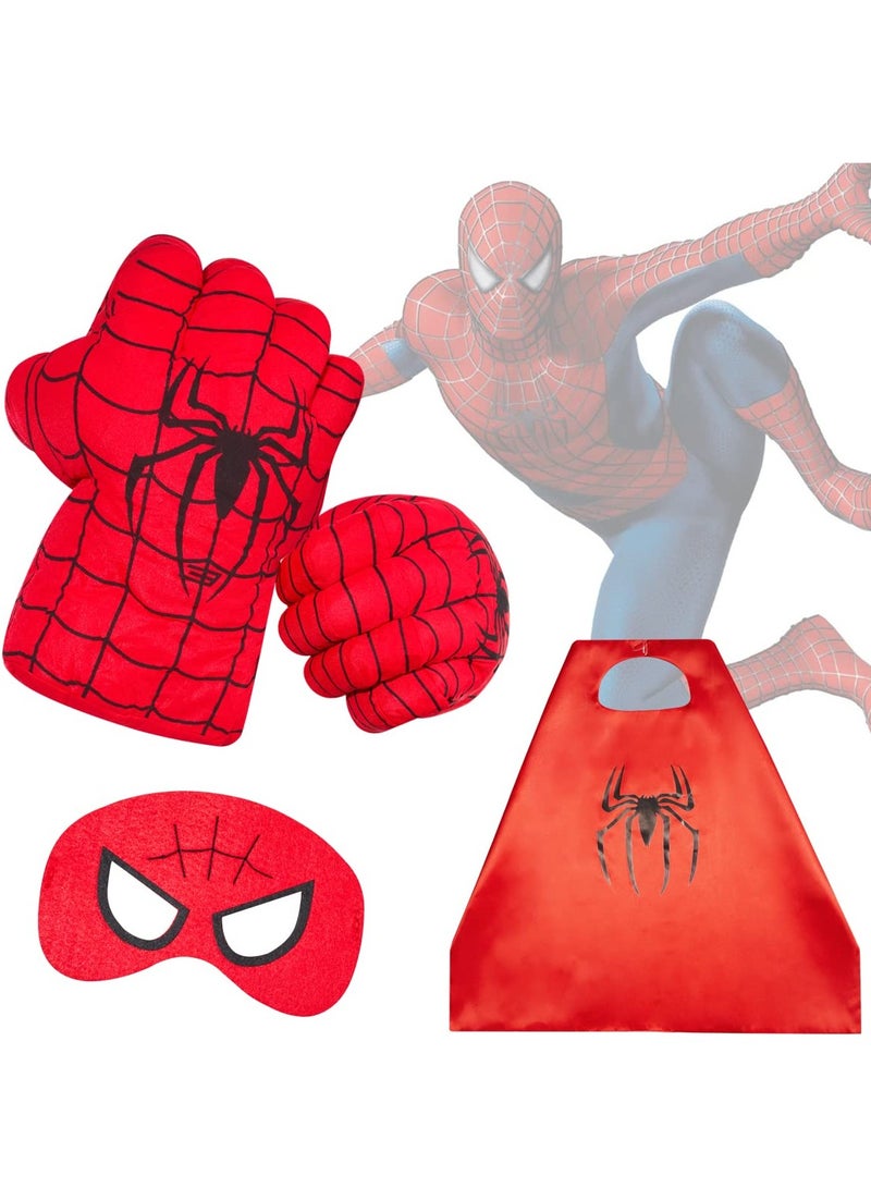 Fanski Plush Boxing Gloves with Cape and Blindfold, Incredible Pink Punch, Safe and Damage-Free Set, Birthday Festive Party Picks - Image 2