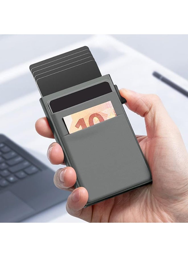 إن إكس تي محفظة كوليف النحيفة للرجال - حامل بطاقات منبثق بسيط مع خاصية حجب RFID وجيب للنقود - محفظة مخفية هدية للرجال والآباء - Image 2