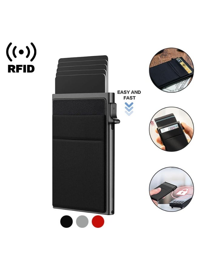 إن إكس تي محفظة كوليف النحيفة للرجال - حامل بطاقات منبثق بسيط مع خاصية حجب RFID وجيب للنقود - محفظة مخفية هدية للرجال والآباء - Image 3