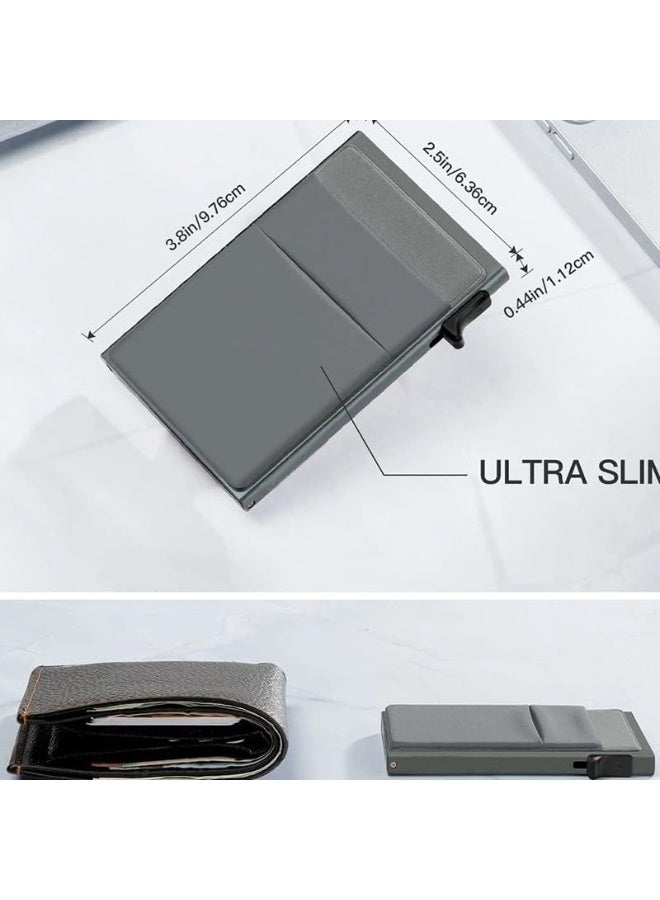 إن إكس تي محفظة كوليف النحيفة للرجال - حامل بطاقات منبثق بسيط مع خاصية حجب RFID وجيب للنقود - محفظة مخفية هدية للرجال والآباء - Image 5