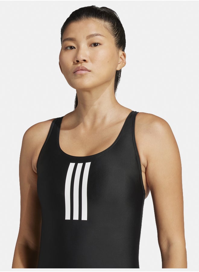 Adidas Padded 3-Stripes Closed-Back Swimsuit  - Image 3
