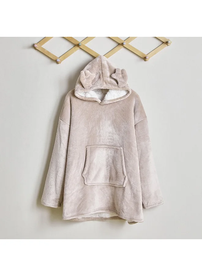 Home Box Playland Deer Flannel Hooded Bathrobe 63 x 75 cm
