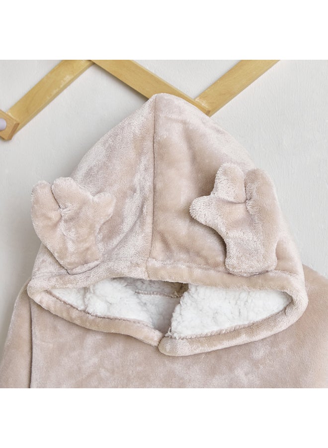 Home Box Playland Deer Flannel Hooded Bathrobe 63 x 75 cm  - Image 2