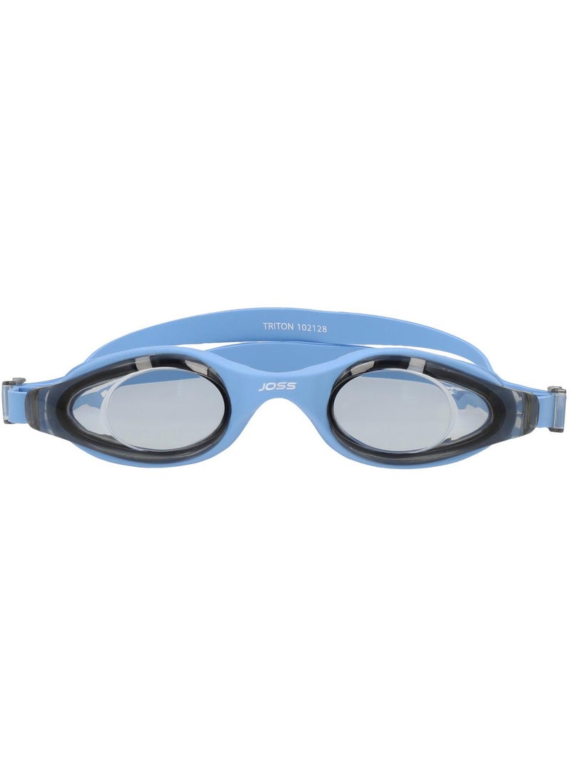 Joss Triton Adult Swimming Goggles – Light Blue, One Size, Anti-Fog, UV Protection, Adjustable Strap for Secure Fit, Ideal for Pool and Open Water Swimming - Image 2