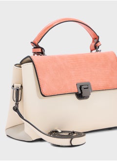 ELLA Metal Clasp Satchel Bag  - Image 4