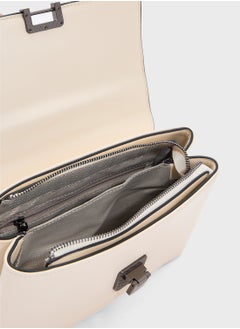 ELLA Metal Clasp Satchel Bag  - Image 5