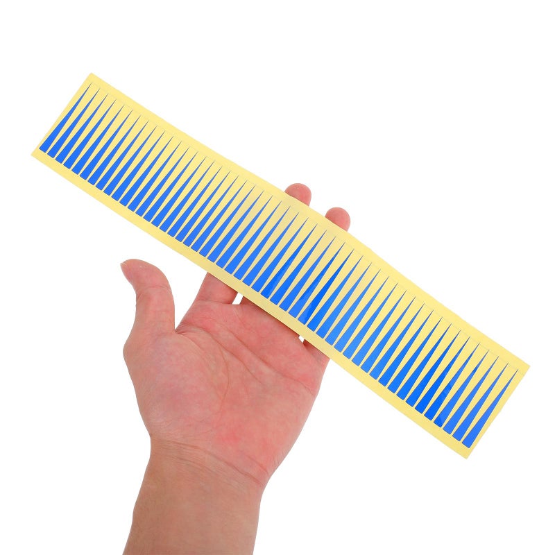 Blue Waterproof Reflective Arrow Pointer Stickers For Pressure Gauge 5X50Mm 100pcs - Image 4