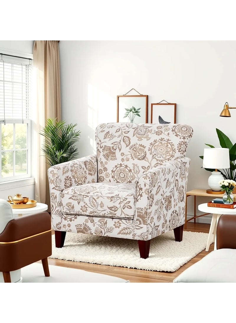 ROYALOAK Oliver Single Seater Sofa – Comfortable Fabric Armchair for Living Room, Durable & Compact Design  - Image 2
