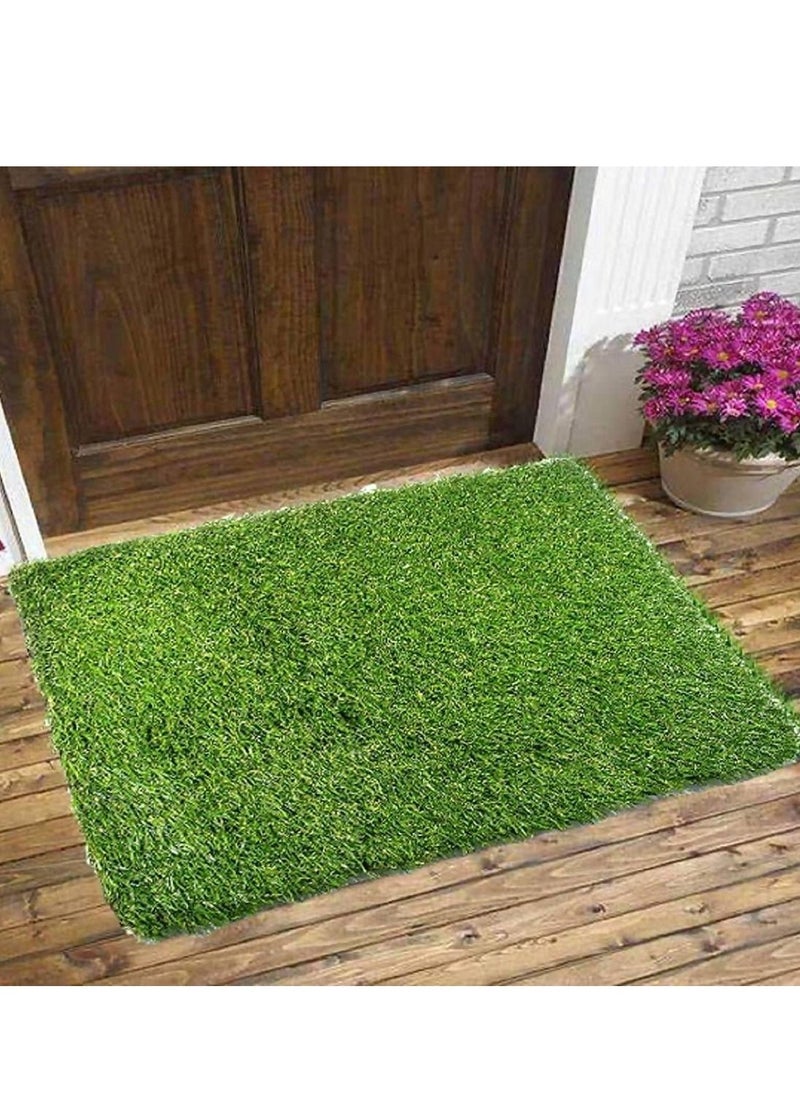Wooden Twist Wooden Twist Anti Skid Natural Green Grass - Doormat  - Image 1