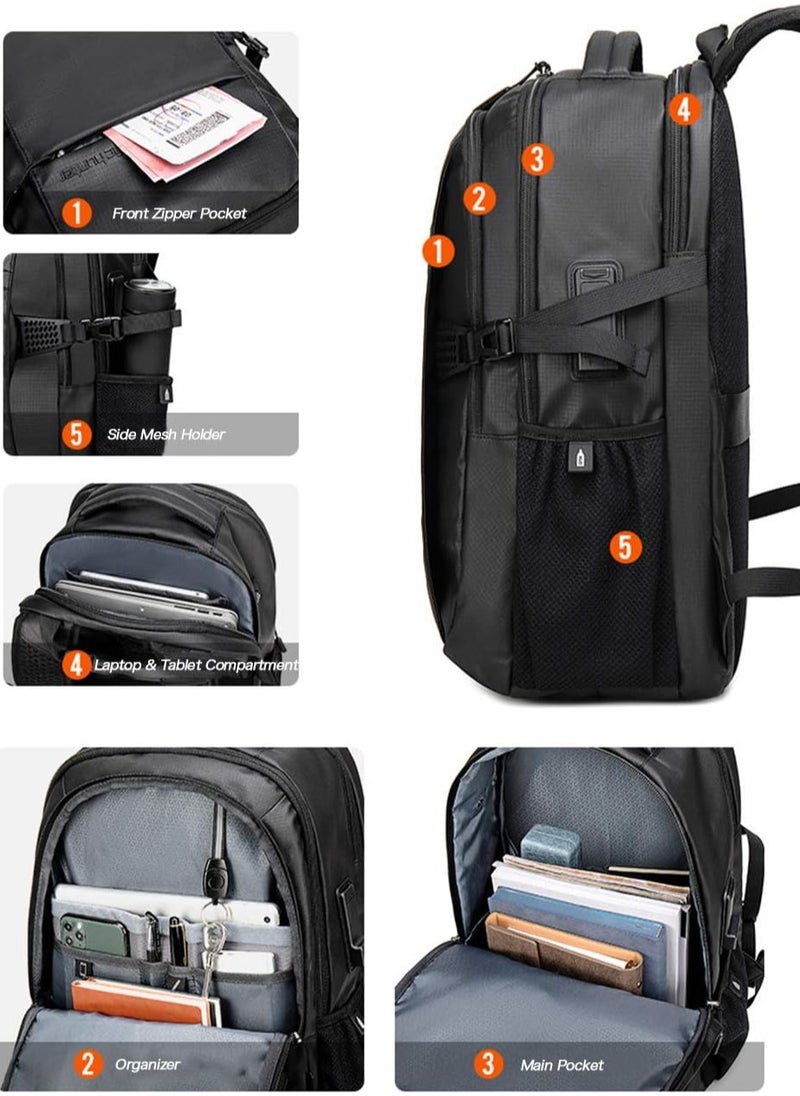 Classic Laptop Travel Backpack, Large Professional Waterproof Bag with USB Charging and Headset Port for Men, Blue - pzsku/ZAFF9CEA7E1588957BC49Z/45/_/1701453229/ef17622f-a5fd-4ec3-bf32-61b316339288