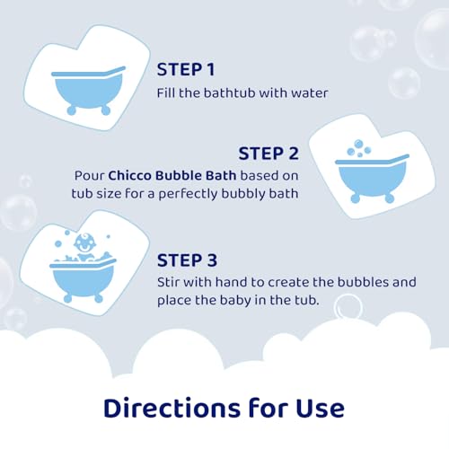 Chicco Baby Moments Bubble Bath, 300ml with Peach extracts | No Tears Formula | Hydrated Skin | Dermatologically Tested | Parabens & Phenoxyethanol Free - Image 4