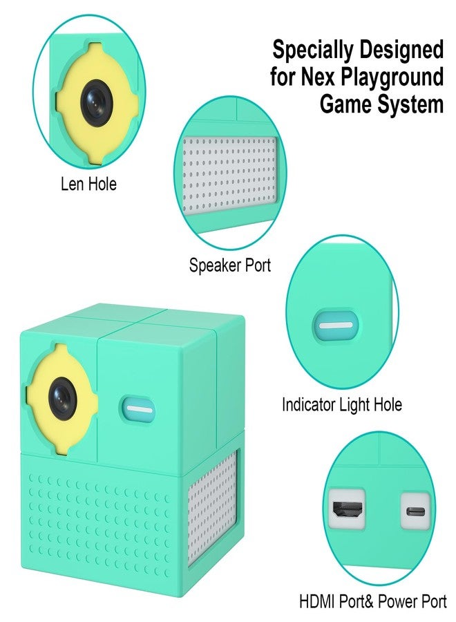 Gamorek Protective Cover Case Bundle for Nex Playground Game System,Silicone Case for Nex Playground Game System Host Box and Remote,Anti-Slip Scratch Dust(Green) - Image 4