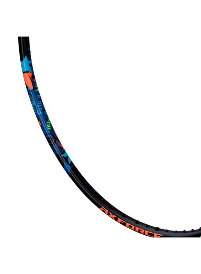 Li-Ning مضرب كرة الريشة لي-نينج أكسفورس للأطفال - مشدود (أسود/أزرق) مع غطاء - Image 4