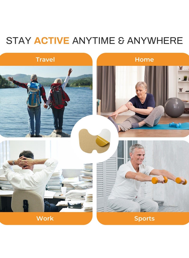 Sumifun Knee Pain Relief Patch, 24 Pieces Pain Relief Patch, Fast Acting Pain Relief Patch, Relieves Knee Pain, Muscle Spasms and Joint Pain, Anti-Sweat Technology, Relieves Shoulder Muscle Soreness - Image 5