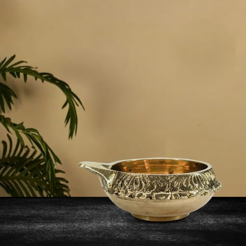 Torppeza Brass Kuber Diyas Oil Lamps for Puja Room Decoration and Diwali Festival Pack 10 - Image 5