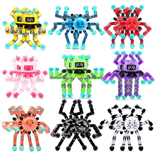 ASIOWELY Transformable Fidget Spinner Toys for Kids and Adults18 PCS Sensory Toy for Boys Girl ADHD Stress ReliefEaster Basket Stuffers Gifts Fingertip Gyros Birthdays Travel Party Favors for Teens - Image 1