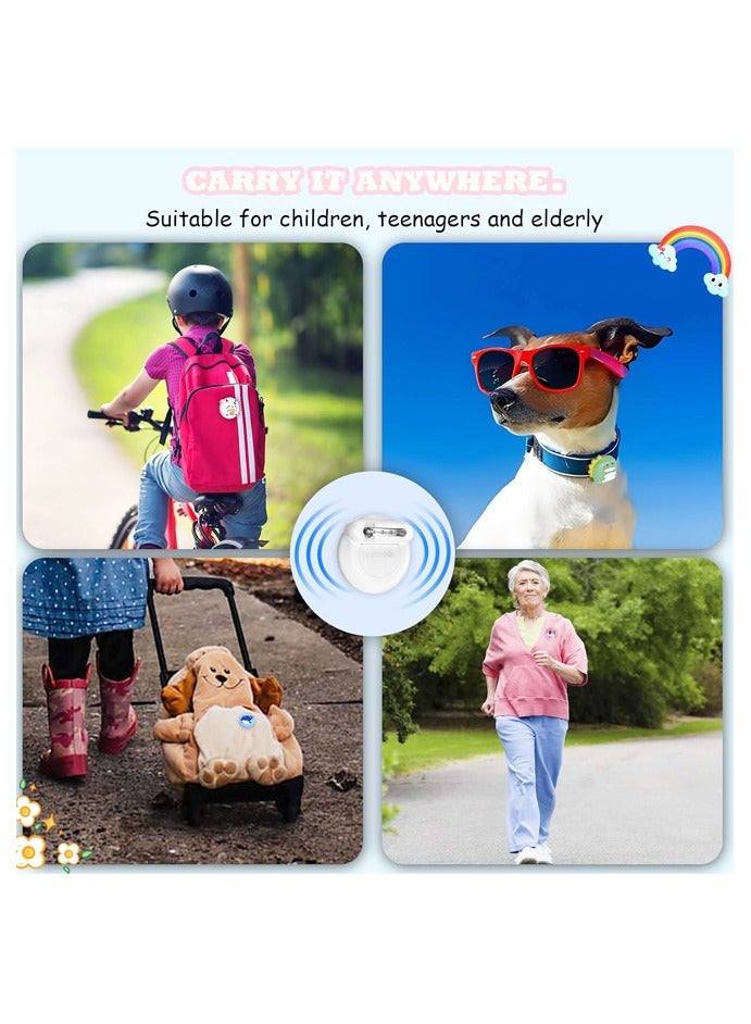 4 Pack for AirTag Holder with Pin, Soft Silicone Cute Air tag Holder for Kids Hidden Airtag Case Waterproof airtag Accessories - Image 5