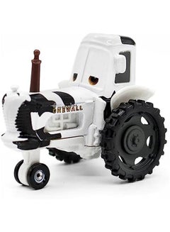 Generic Movie Car Toy 1:55 Scale Die-Casting Car Metal Alloy Boy Kid Toy (Cow Tractor White)  - Image 1