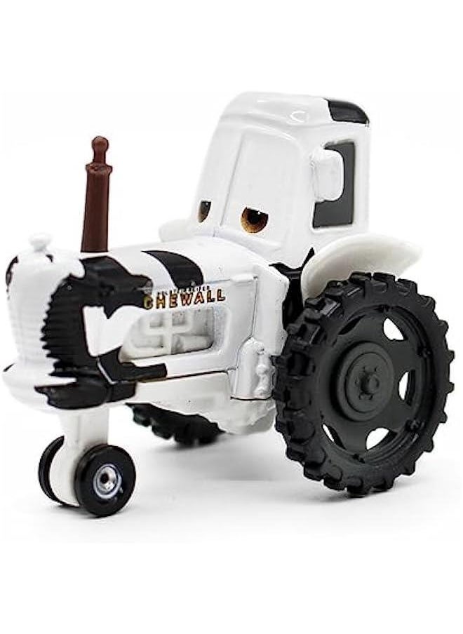 Generic - Movie Car Toy 1:55 Scale Die-Casting Car Metal Alloy Boy Kid Toy (Cow Tractor White) - Image 1