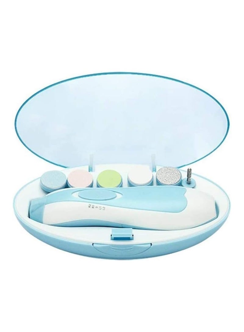 Electric Baby Nail File with Light, Safe Baby Nail Trimmer Clipper - Electric Nail Clippers Kit with 6. - Image 1