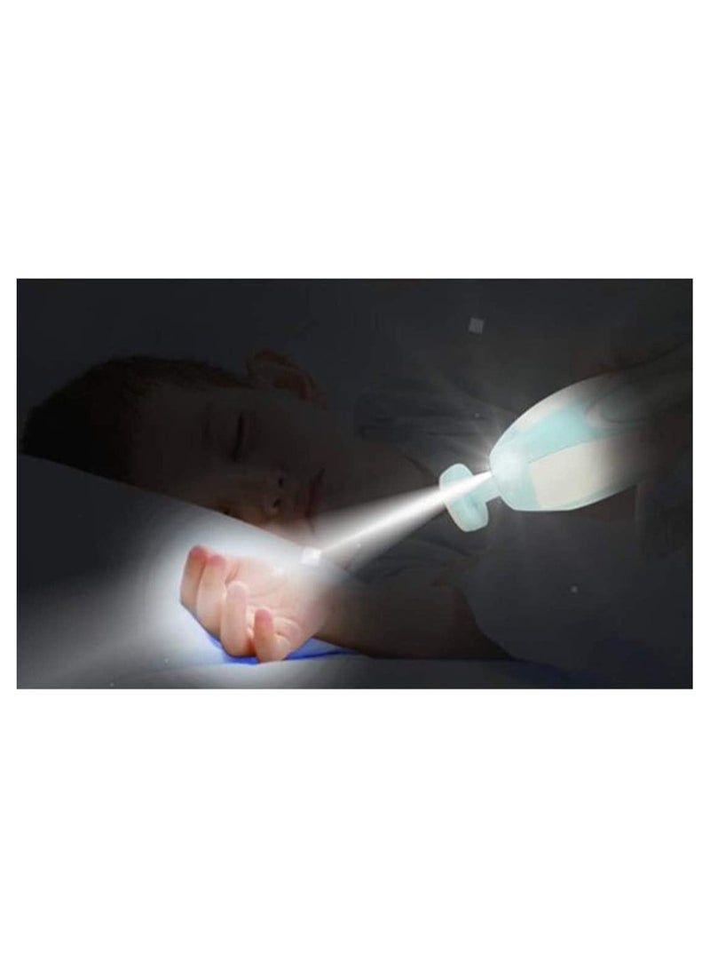 Electric Baby Nail File with Light, Safe Baby Nail Trimmer Clipper - Electric Nail Clippers Kit with 6. - Image 4