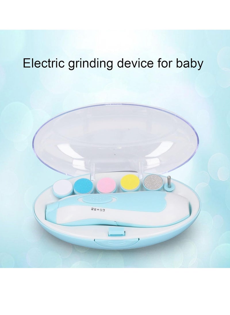 Electric Baby Nail File with Light, Safe Baby Nail Trimmer Clipper - Electric Nail Clippers Kit with 6. - Image 5