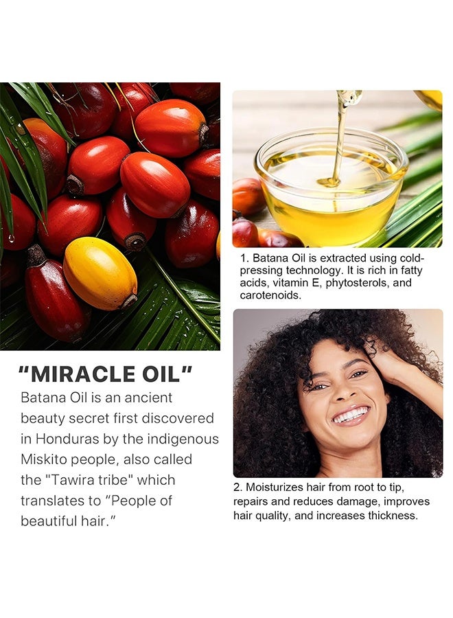 Avierll 100% Organic Batana Oil for Hair Growth by , Organic, Unrefined Batana Oil for Visibly Thicker and Stronger Hair, Dr Sebi Approved, for all Hair Types （3.4oz/100ml) - Image 5