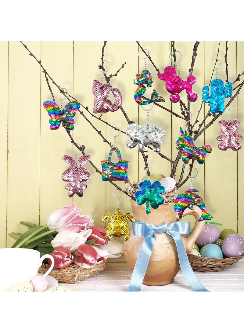 كينجمازي نِقْطَة مِيدَالِيَات مَفَاتِيح لَامِعَة قَابِلَة لِلْقَلْب (15 قِطْعَة) مِن KINGMAZI - هَدَايَا حَفْلَات لِلْبَنَات - بِتَصْمِيم وَحِيد الْقَرْن وَالْحُورِيَّة - لِتَوْزِيعَات الْحَفْلَات الصَّفِيَّة وَجَوَائِز الْكَرْنِفَالَات وَحَشَوَات أَكْيَاس الْهَدَايَا وَهَدَايَا أَعْيَاد الْمِيلَاد وَالْمُنَاسَبَات - Image 2