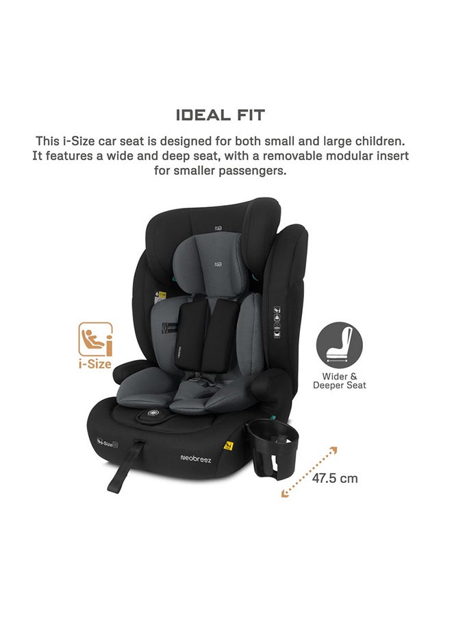 neobreez I-Bostoni Universal 3 In 1 Children‘S I-Size Deep Toddler Child Car Seat,  Ecer129, Group 1/2/3,  High Back Booster Seat,  Adjustable Headrest, 3-Point Safety Belt  (9-36 Kg, 76-150 Cm, 15M To 12Yrs)  - Image 4