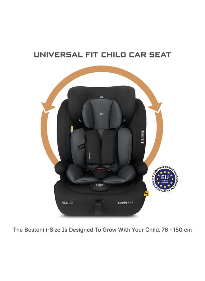 neobreez I-Bostoni Universal 3 In 1 Children‘S I-Size Deep Toddler Child Car Seat,  Ecer129, Group 1/2/3,  High Back Booster Seat,  Adjustable Headrest, 3-Point Safety Belt  (9-36 Kg, 76-150 Cm, 15M To 12Yrs)  - Image 2