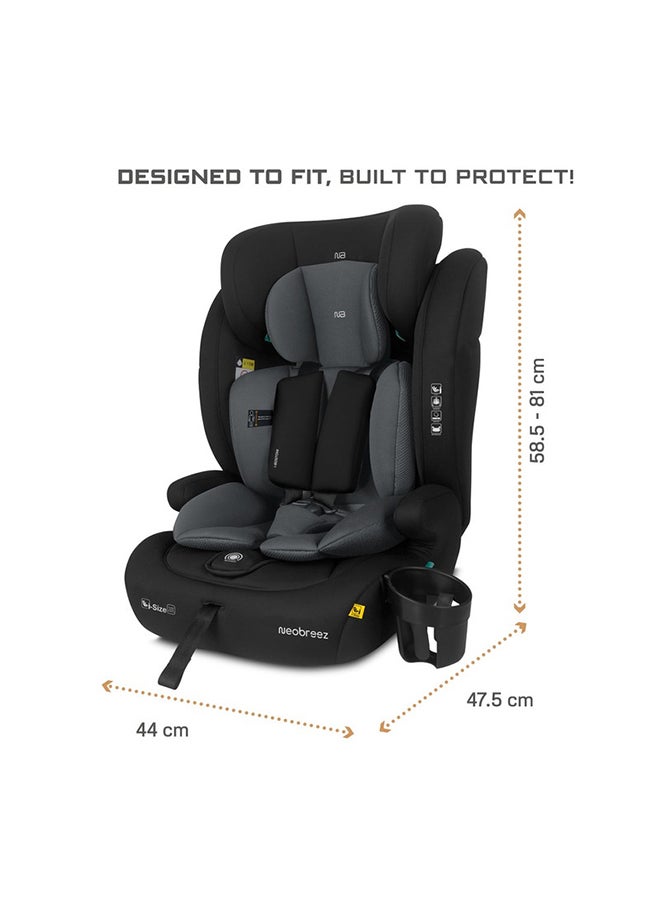 neobreez I-Bostoni Universal 3 In 1 Children‘S I-Size Deep Toddler Child Car Seat,  Ecer129, Group 1/2/3,  High Back Booster Seat,  Adjustable Headrest, 3-Point Safety Belt  (9-36 Kg, 76-150 Cm, 15M To 12Yrs)  - Image 5