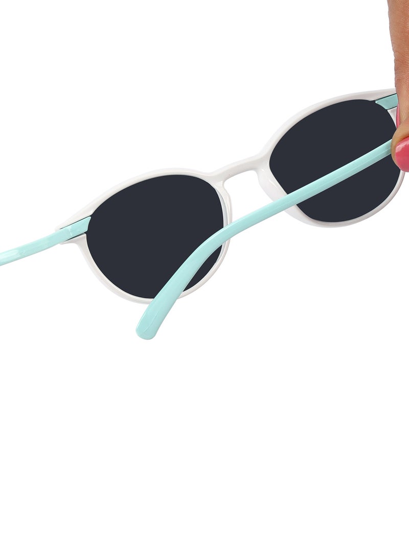 ووجلز نظارات شمسية أنيقة للأطفال بتصميم واي فيرر باللونين الأبيض والأزرق المائي - Image 5