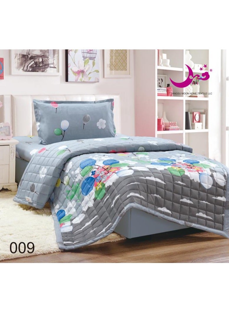 مون طقم لحاف سرير مضغوط مكون من 3 قطع رسوم اطفال - Image 1