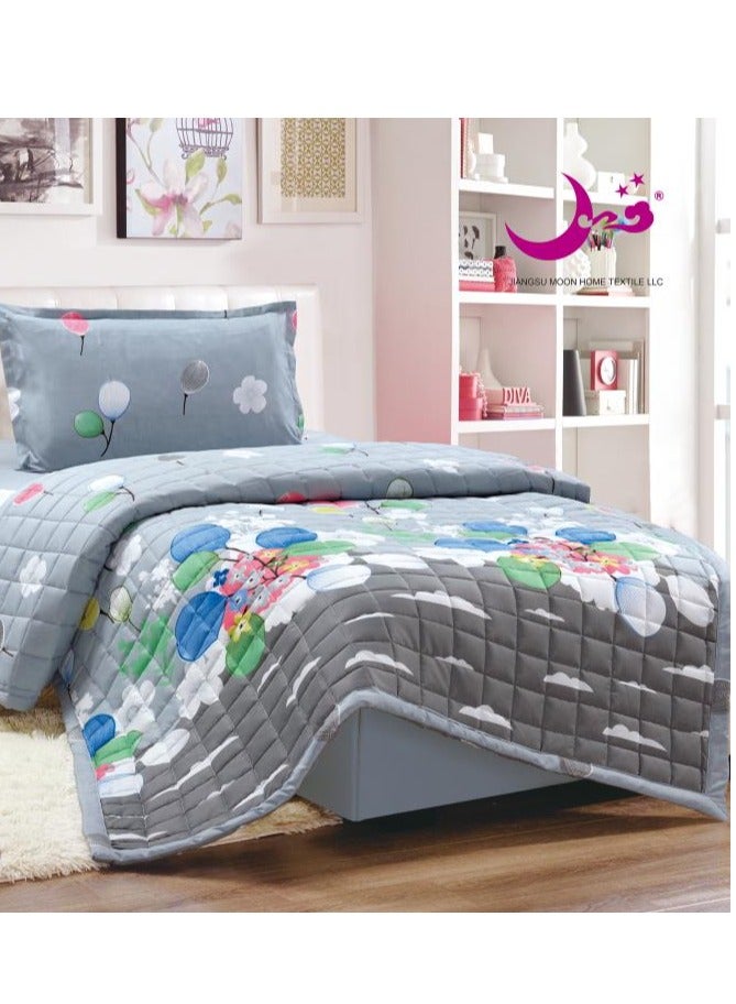 مون طقم لحاف سرير مضغوط مكون من 3 قطع رسوم اطفال - Image 2