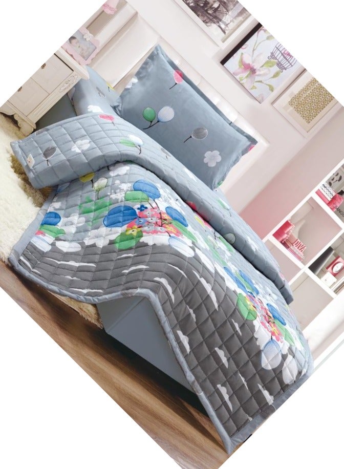 مون طقم لحاف سرير مضغوط مكون من 3 قطع رسوم اطفال - Image 3