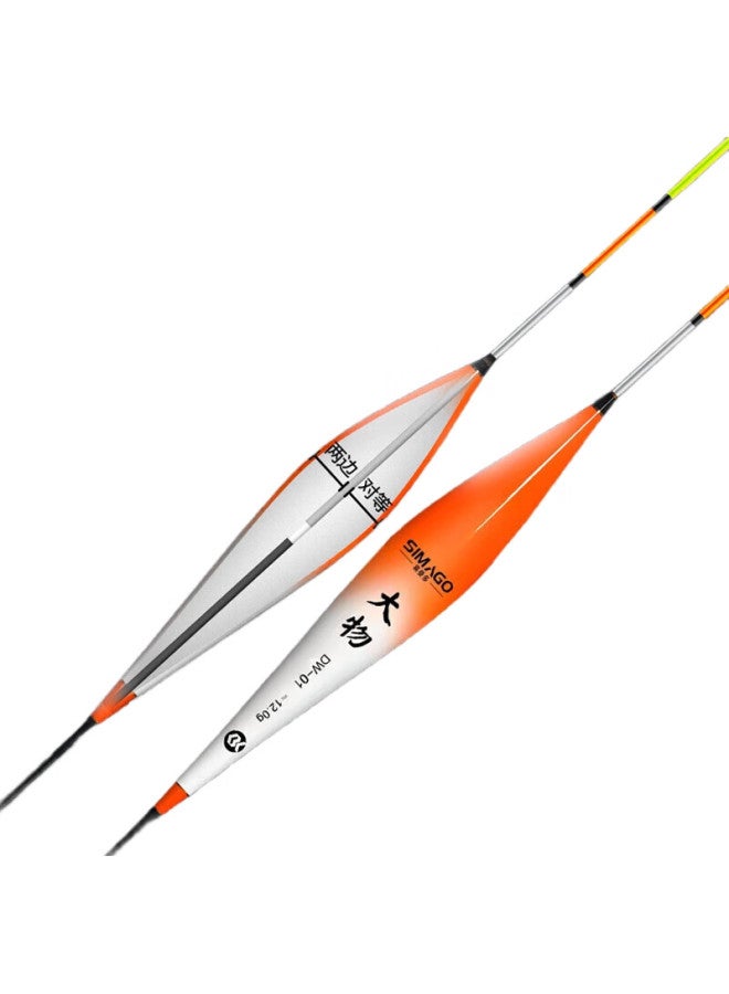 simago Large Eye-Popping Fishing Float, Highly Sensitive, Thickened Tail, For Shallow Water Carp Fishing, Lake And Reservoir Multi-Purpose Float, Giant Float, Nano Float, Large Float 60Cm, 6G Lead Weight - Image 2