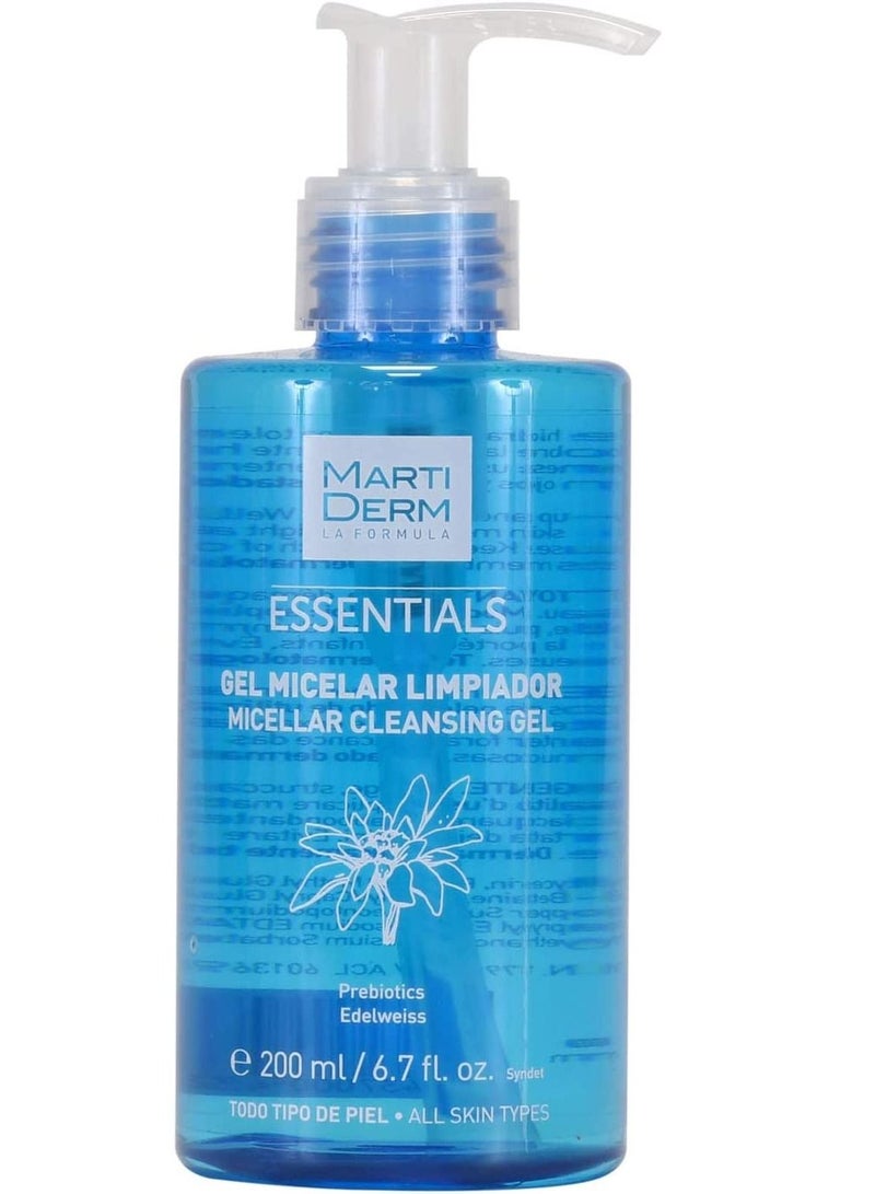 Martiderm Essentials Micellar Cleansing Gel 200ml - Image 1