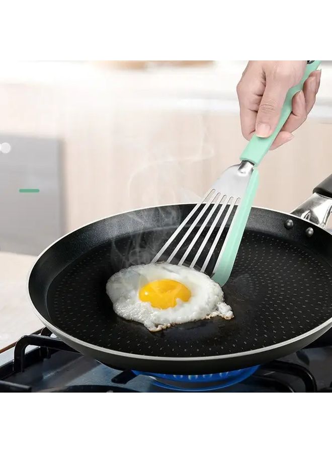 Heavy Duty Stainless Steel Fish Frying Spatula Ergonomic Non Stick Safe Multi Function Cooking Tool - Image 2