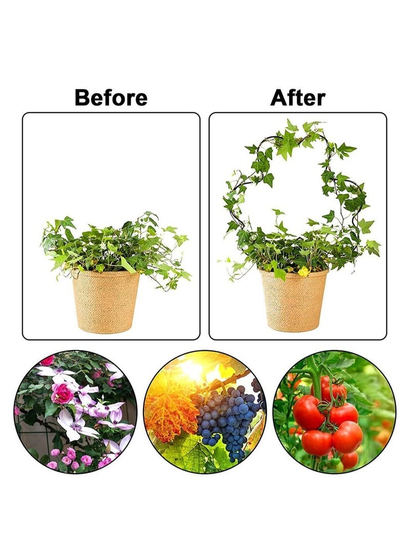 واي آند دي Iron Garden Trellis, 2 Pack Trellis for Climbing Plants, Vine Plant Metal Support Wire with Black Coating Decorative Panels Potted Stems Stalks Vines - Image 5