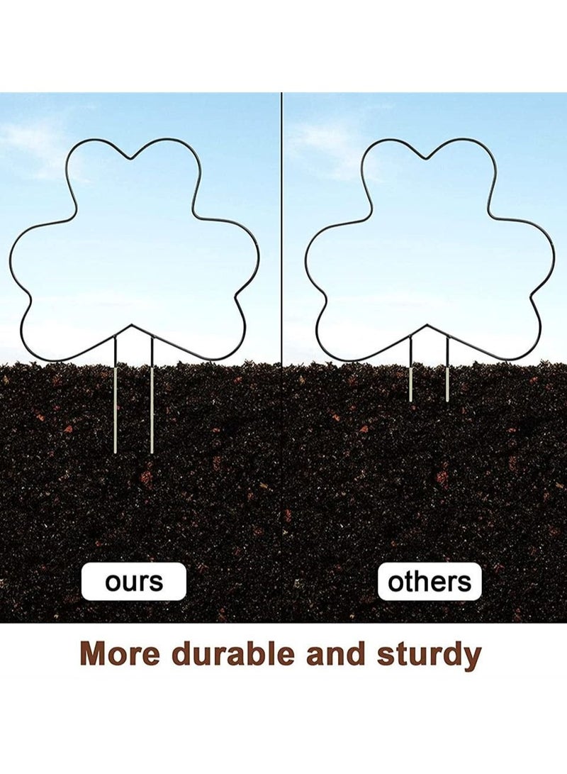 واي آند دي Iron Garden Trellis, 2 Pack Trellis for Climbing Plants, Vine Plant Metal Support Wire with Black Coating Decorative Panels Potted Stems Stalks Vines - Image 2