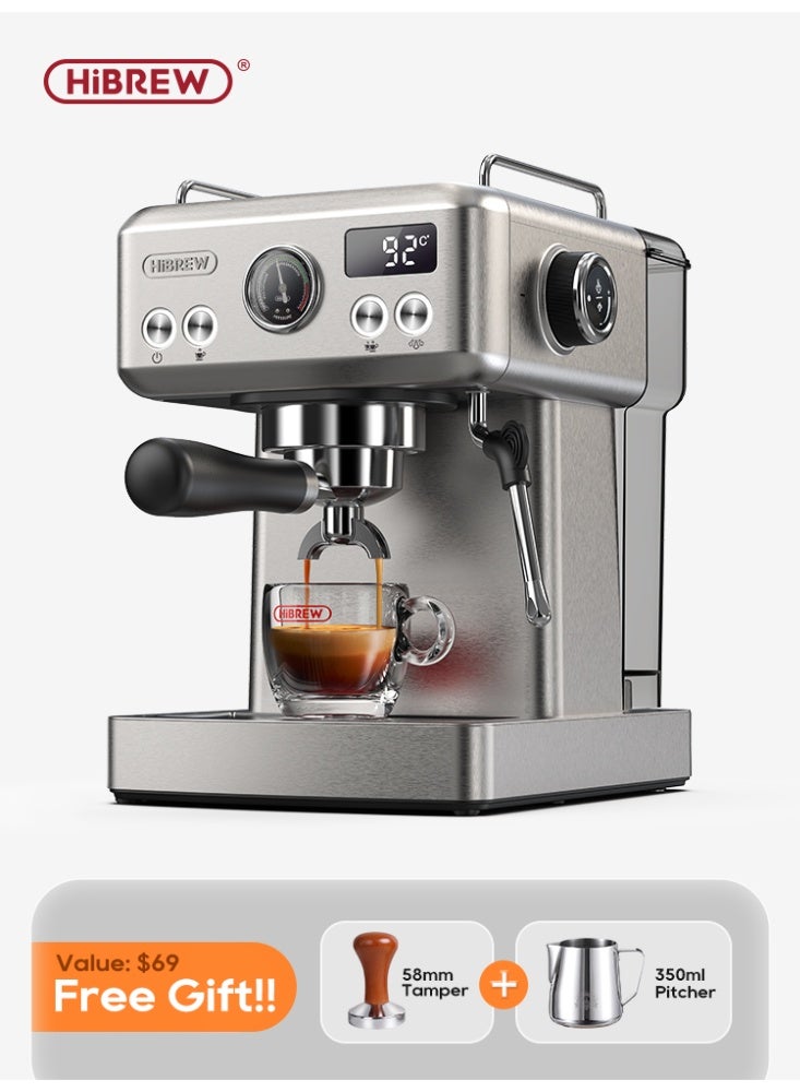 HiBREW ماكينة قهوة إسبريسو شبه أوتوماتيكية HiBREW 20Bar H10A - Image 2