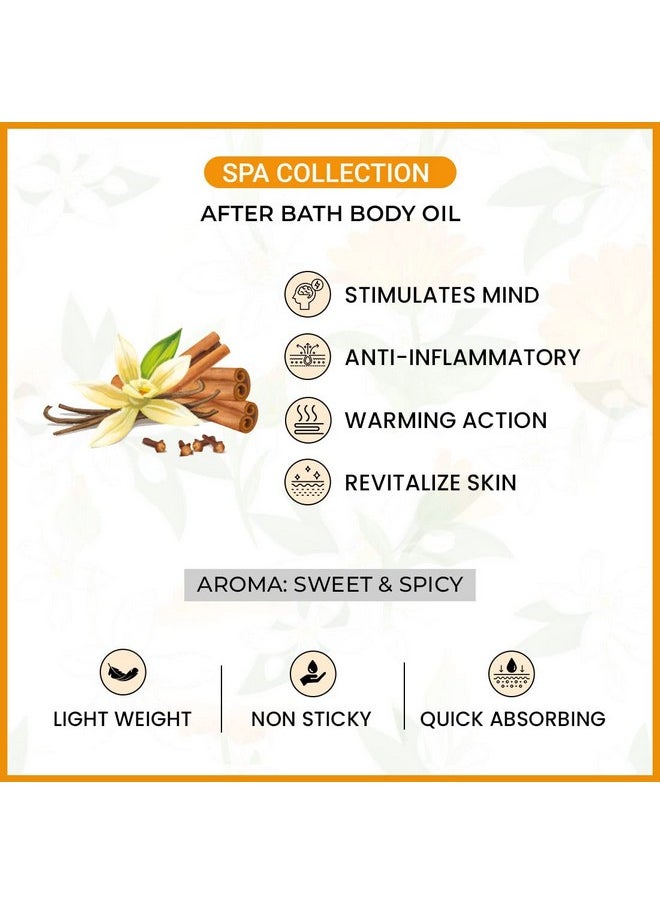 Keya Seth Aromatherapy Keya Seth Aromatherapy Spicy Vanilla After Bath Body Oil Stimulates Mind Anti Inflammatory Warming Action & Revitalize Skin 200Ml  - Image 3