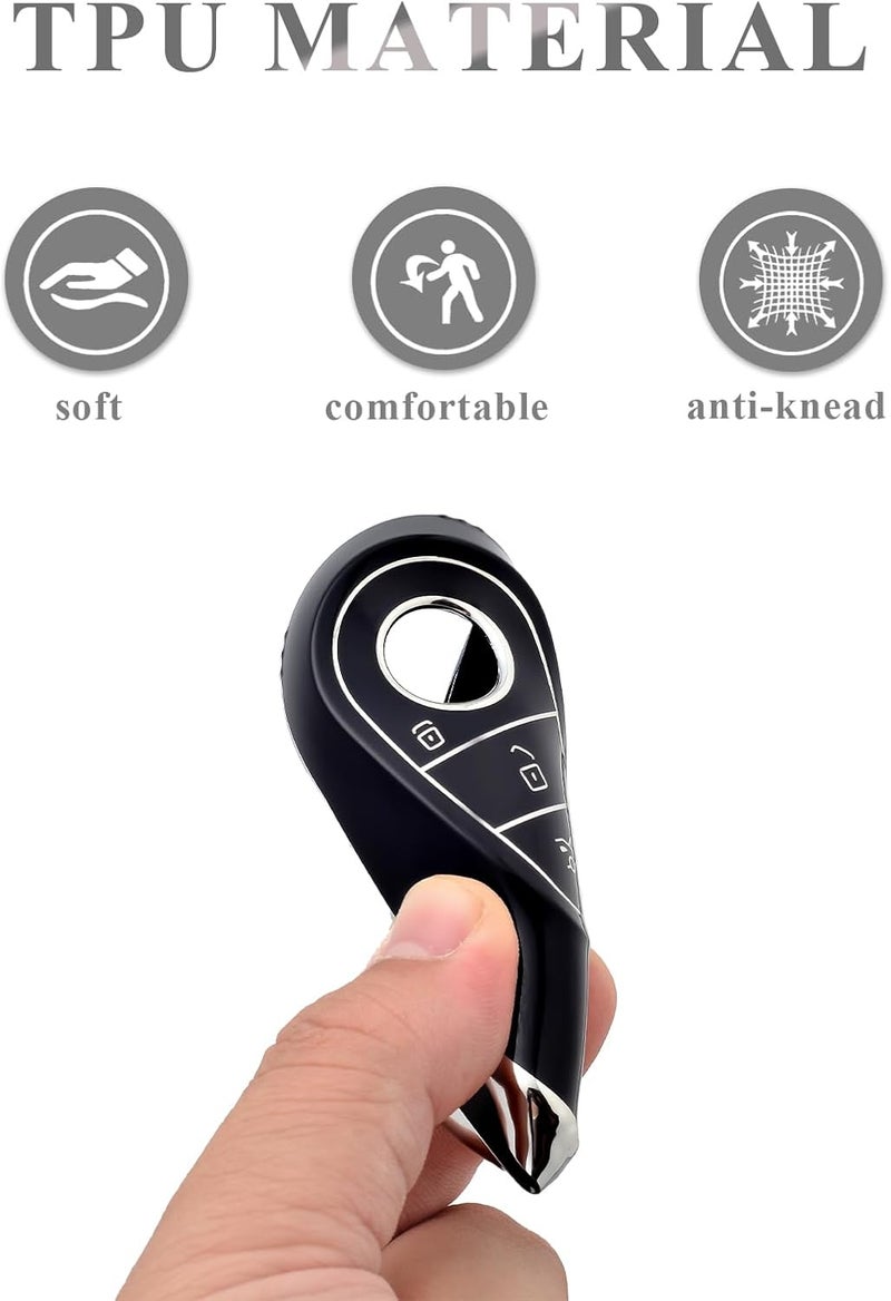 OFFCURVE Car Key Cover for Mercedes Benz - 3 Button Key Fob Protector - Image 5