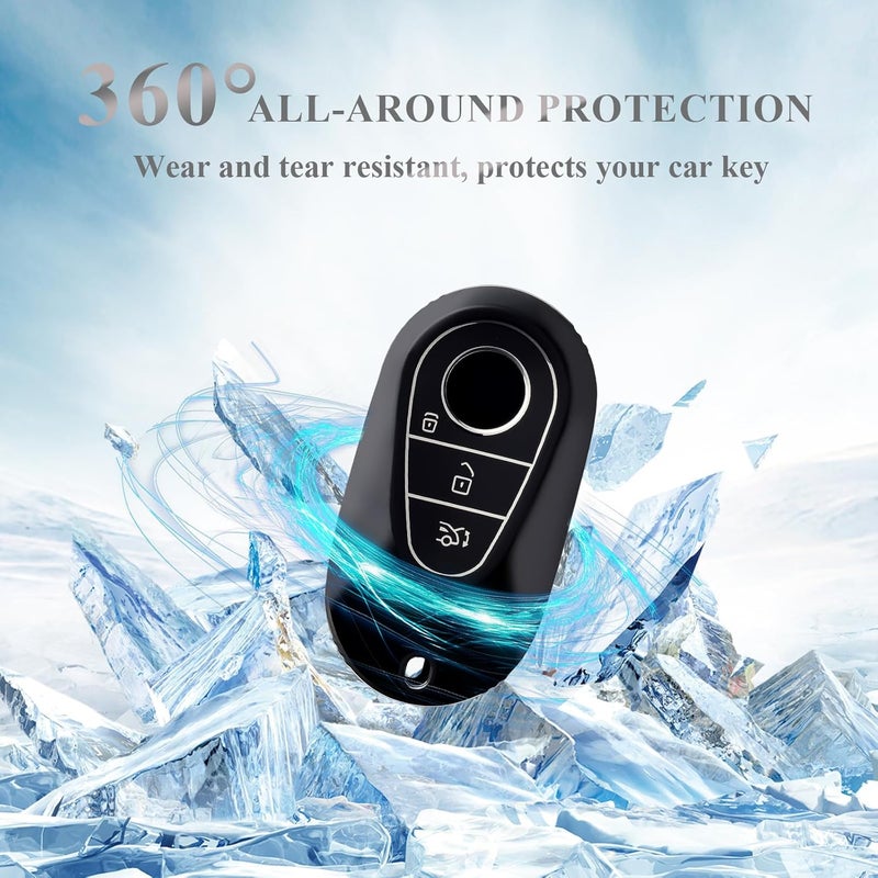 OFFCURVE Car Key Cover for Mercedes Benz - 3 Button Key Fob Protector - Image 4