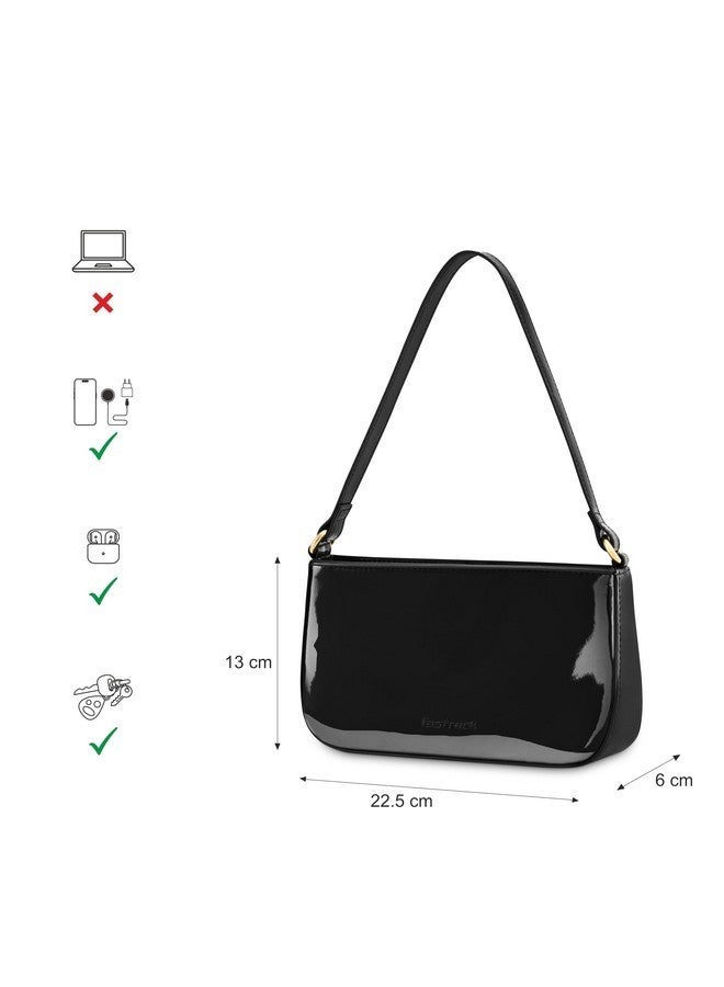 Fastrack Party Shoulder Bag for Women | Ladies Purse Handbag | Latest Party Bag for Women Black - Image 4