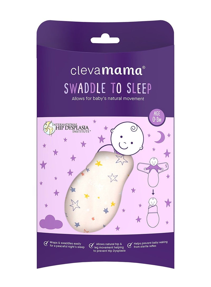 Clevamama Swaddle to Sleep - Pink (0-3m) - Image 5